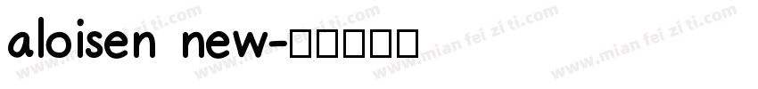 aloisen new字体转换